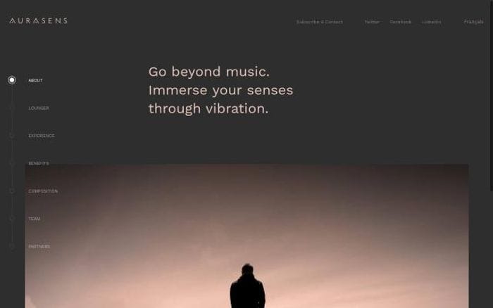 Aurasens website preview