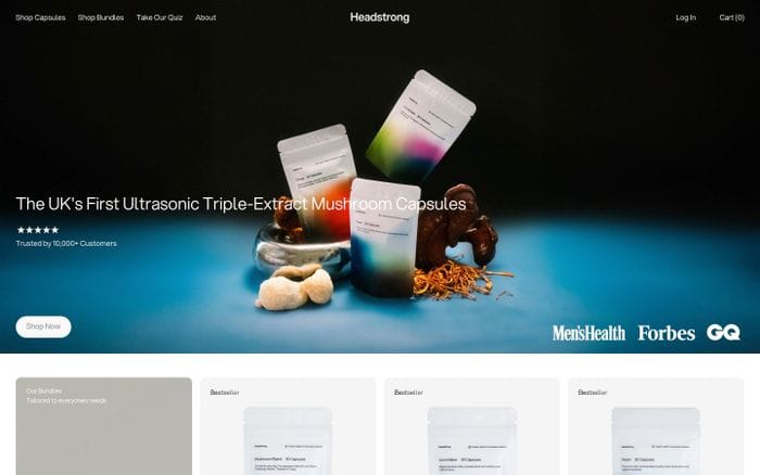 Headstrong website preview
