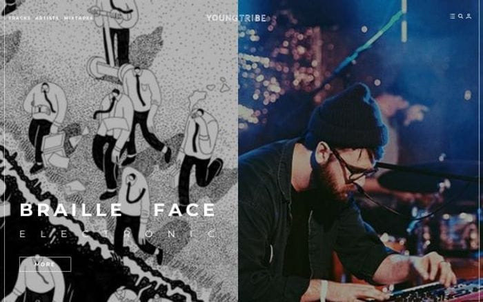 Youngtribe website preview