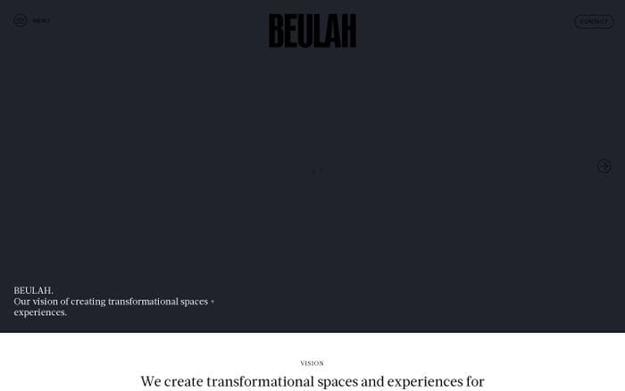 Beulah website preview