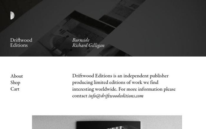 Driftwoodeditions website preview