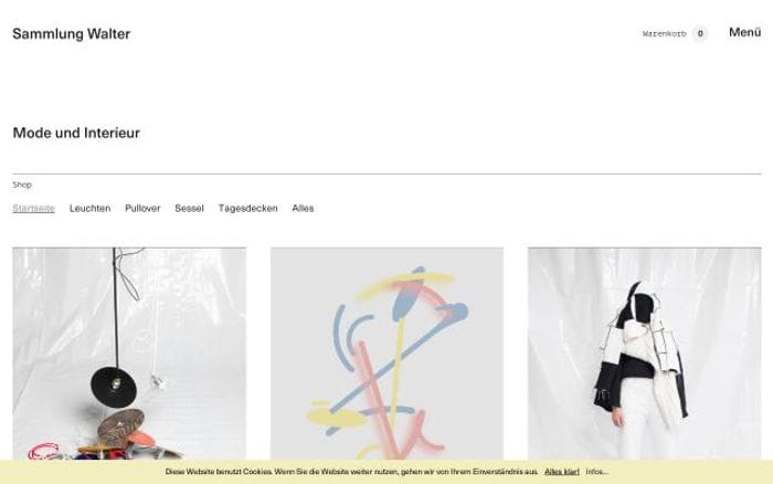 Sammlungwalter website preview