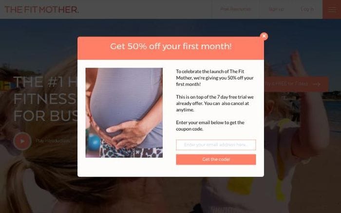 Thefitmother website preview