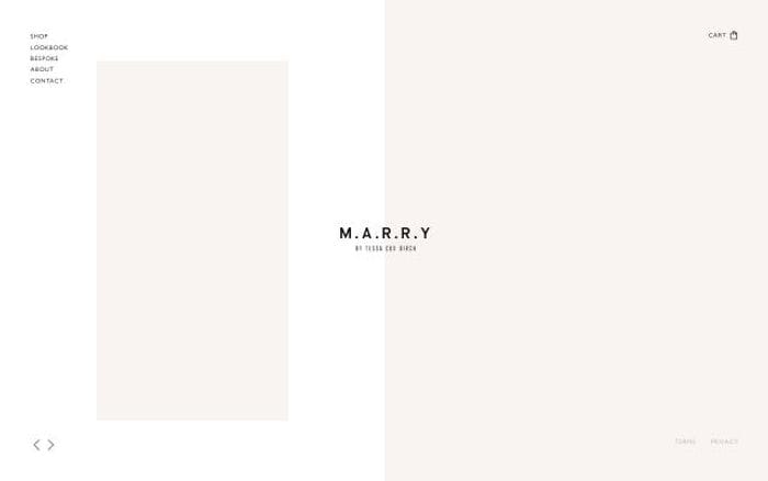 Marryby website preview
