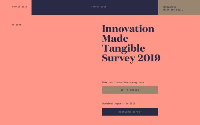 Innovation made tangible Report 2019 website preview