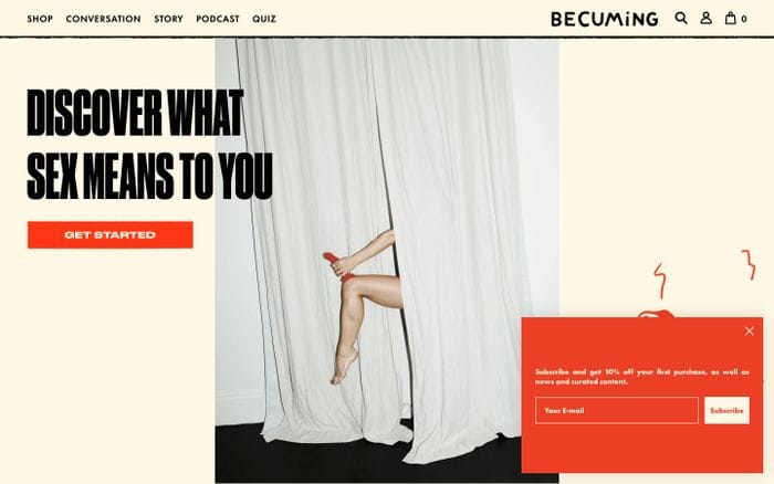 Becuming website preview
