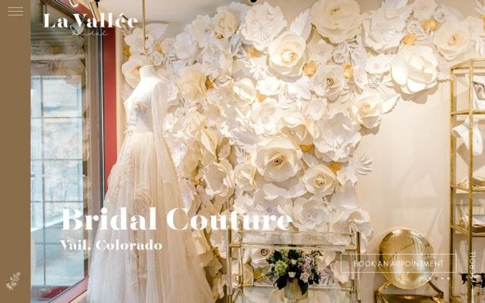 Lavalleebridal website preview