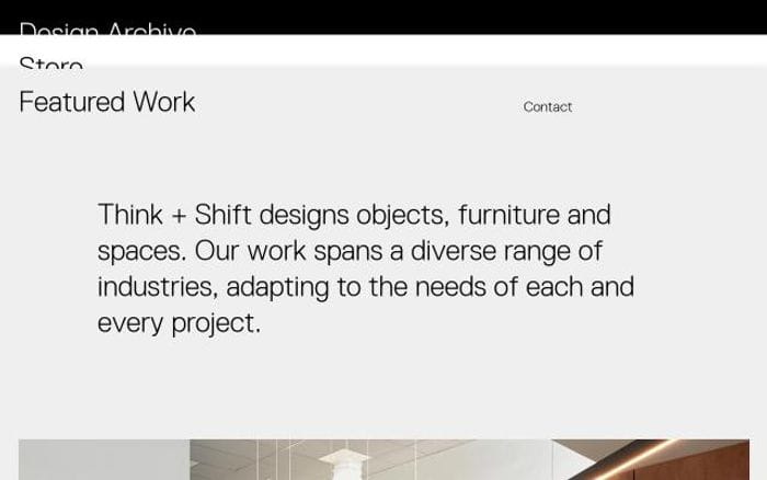 Thinkandshift website preview