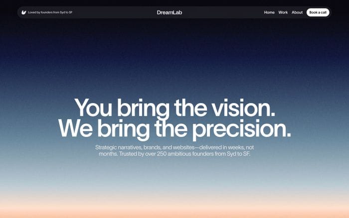 DreamLab website preview