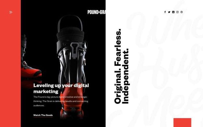 Poundandgrain website preview