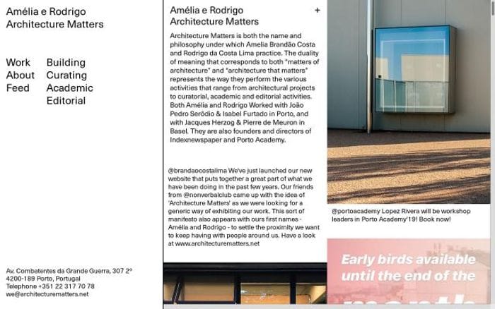 Architecturematters website preview
