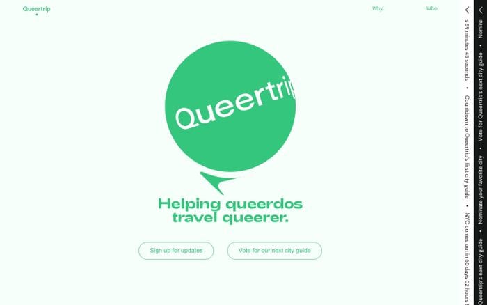 Queertrip website preview