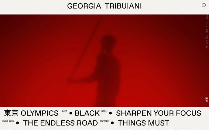 Georgia Tribuiani website preview