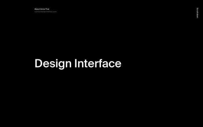 Anne Thai . Design . Art Direction website preview
