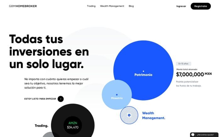 GBMhomebroker: Plataforma de inversión y trading en México website preview