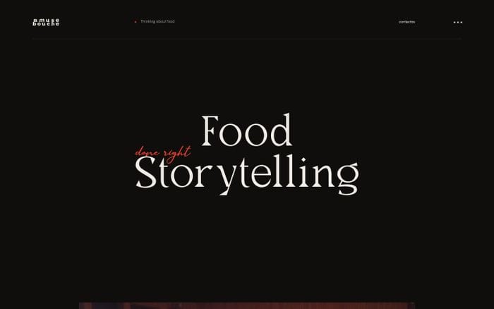 Amuse bouche website preview