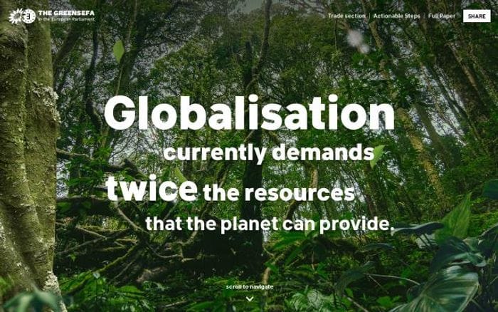 Greens-efa website preview