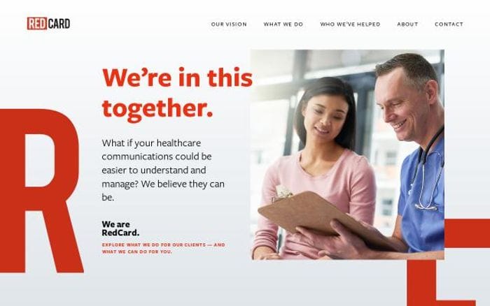 Redcard website preview