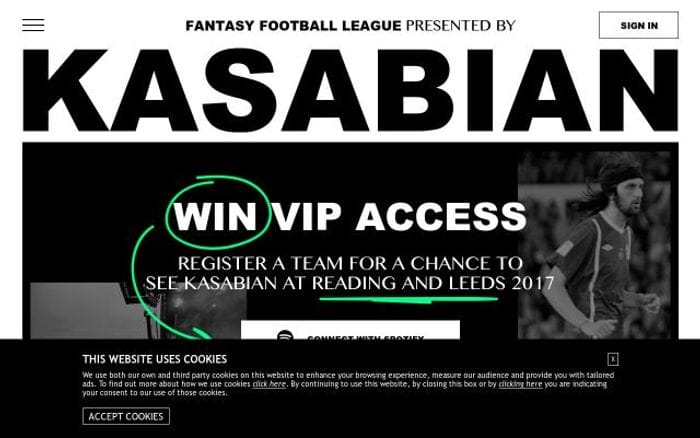 Fantasyfootball website preview