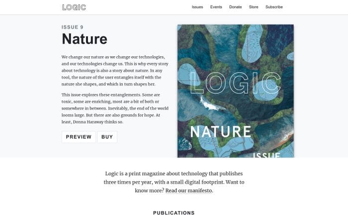  Logic Magazine website preview