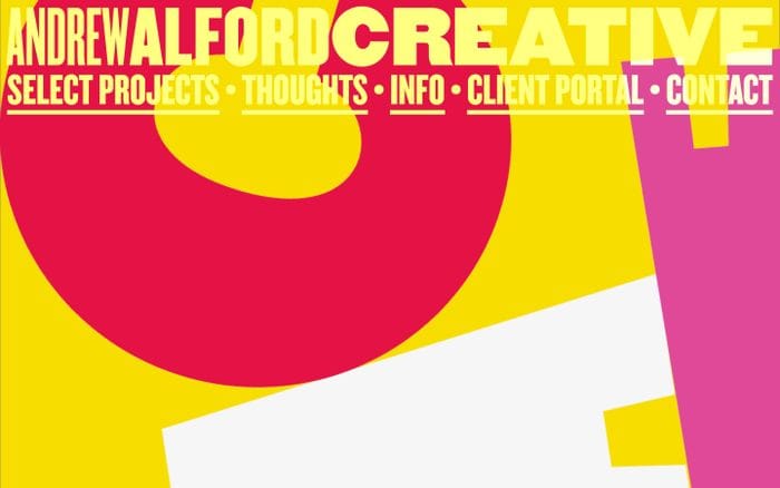 Andrew Alford Creative website preview