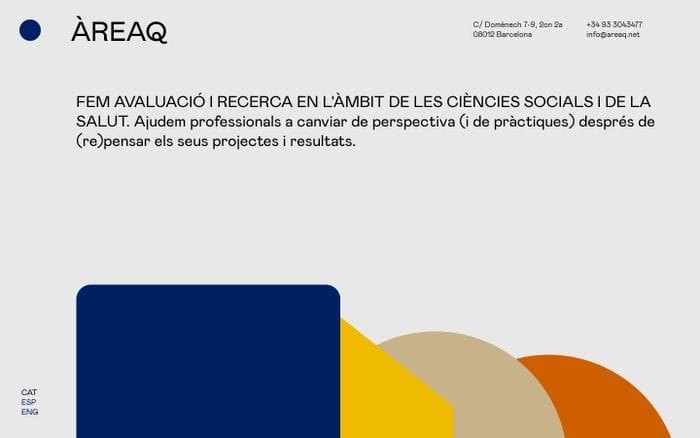 ÀREAQ website preview