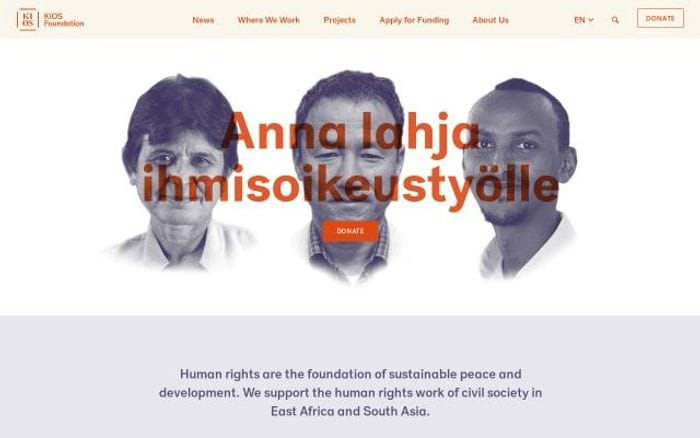 Kios website preview