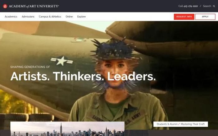 Academyart website preview