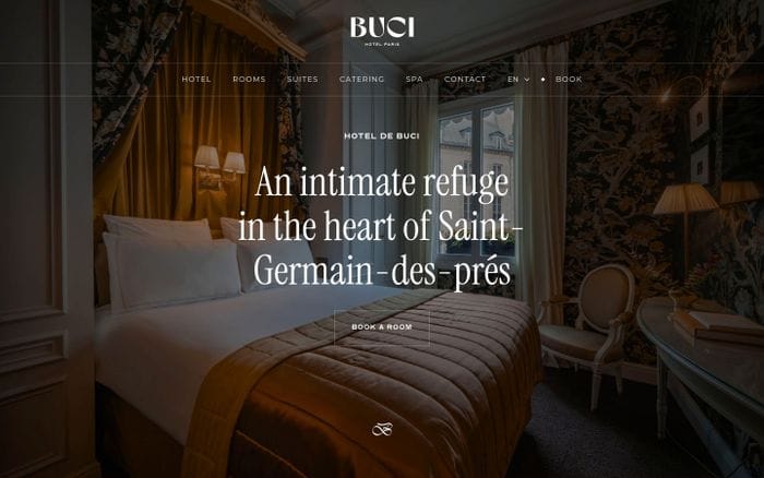 Buci Hotel website preview