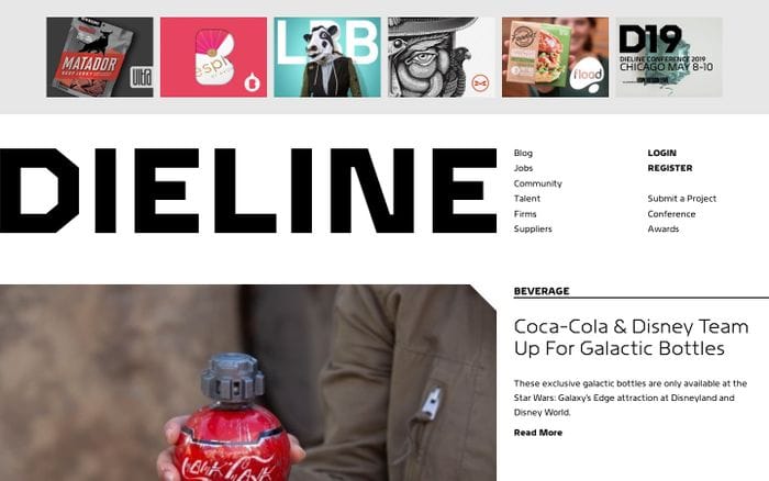 Dieline website preview