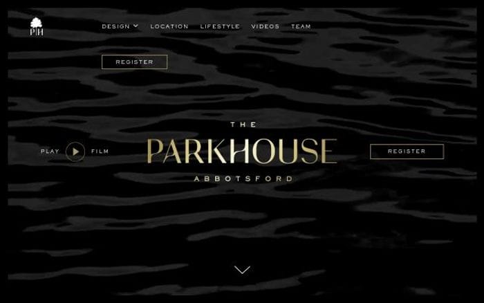 Theparkhouseapartments website preview