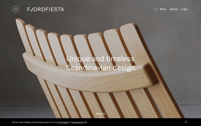 Fjordfiesta website preview