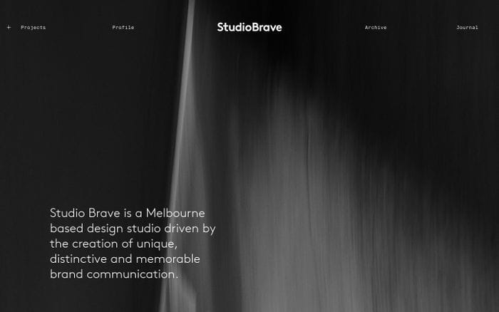 StudioBrave website preview