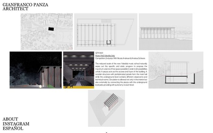 Gianfranco Panza – Architect website preview