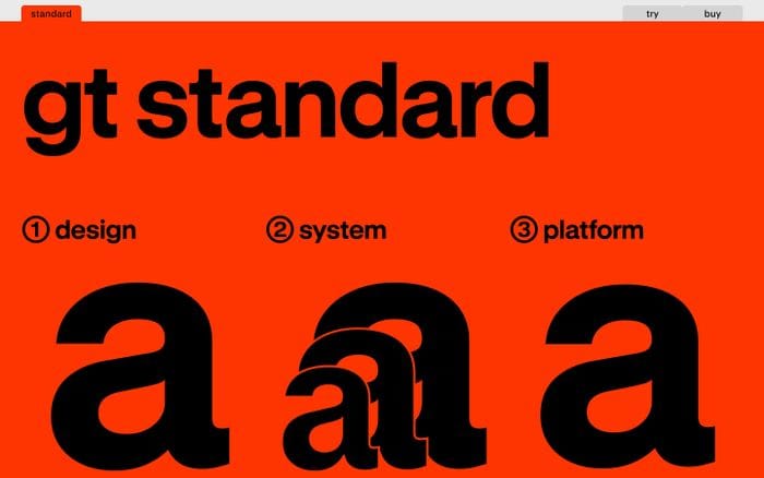 GT Standard website preview