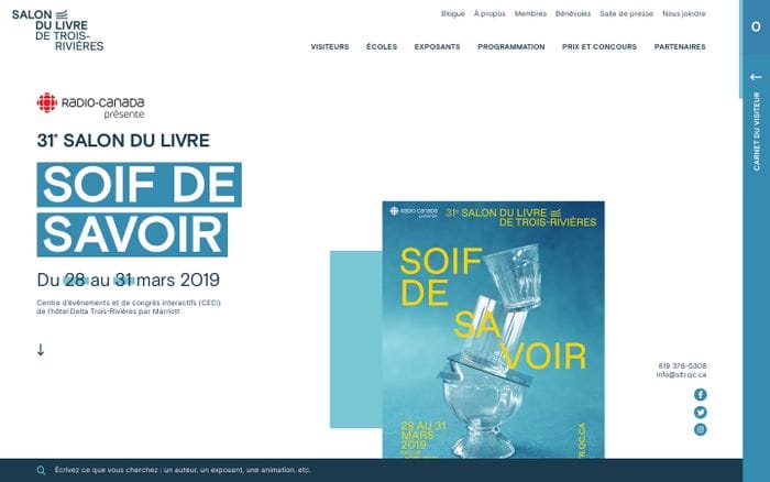 Salon du livre de Trois-RivièresSalon du livre de Trois-Rivières website preview