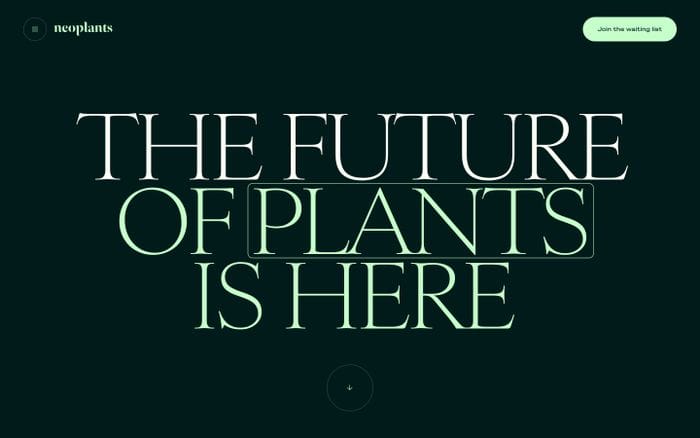 Neoplants website preview