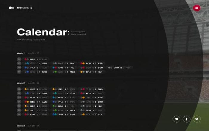 Fifatwenty18 website preview