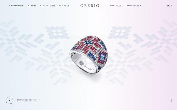 Oberig website preview
