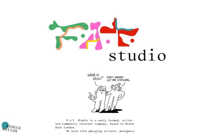 F.A.T. Studio website preview