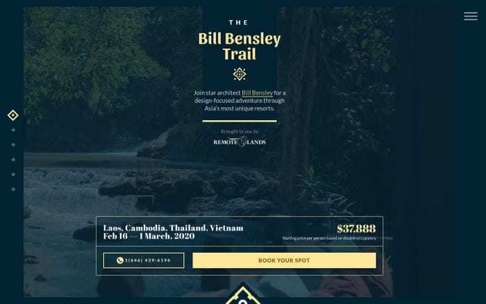 Bill Bensley | Remote Lands website preview