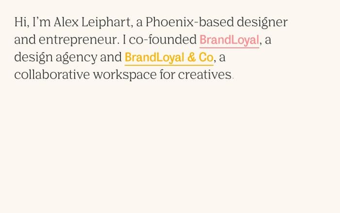 Alex Leiphart website preview