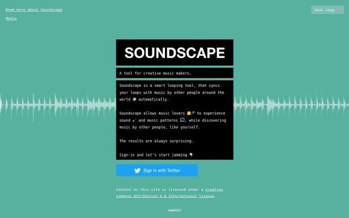 Soundsca website preview