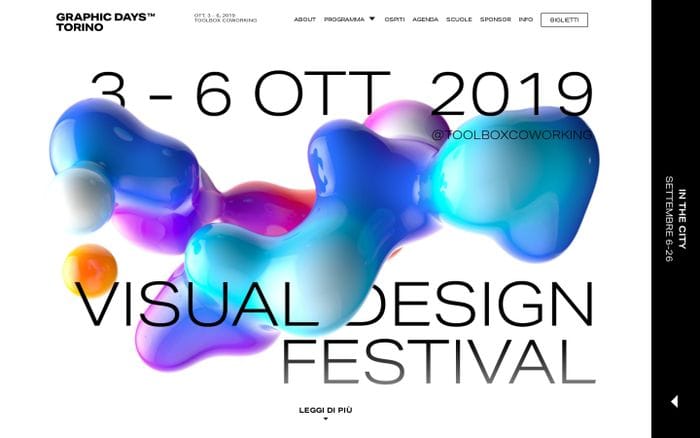 Graphic Days Torino 2019 | Graphic Days Torino website preview