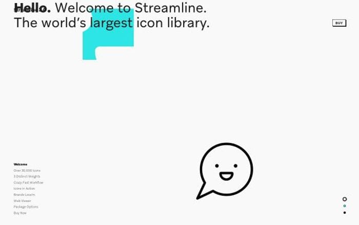Streamlineicons website preview