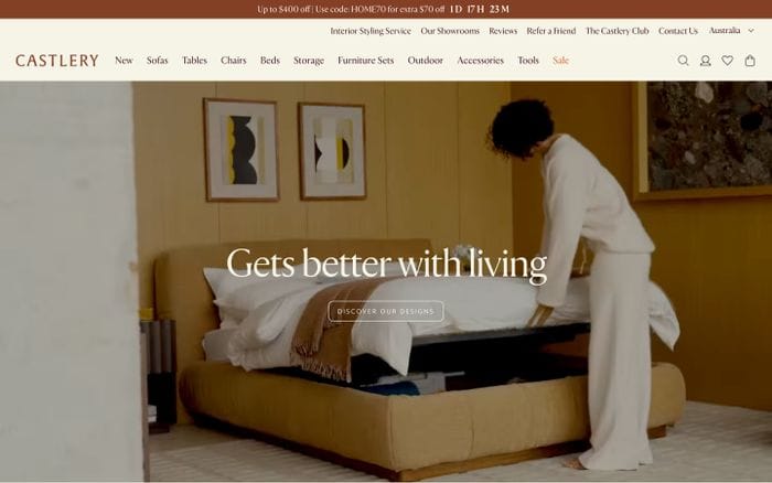 Castlery website preview