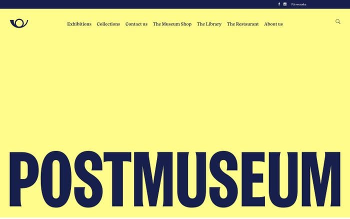 Postmuseum website preview