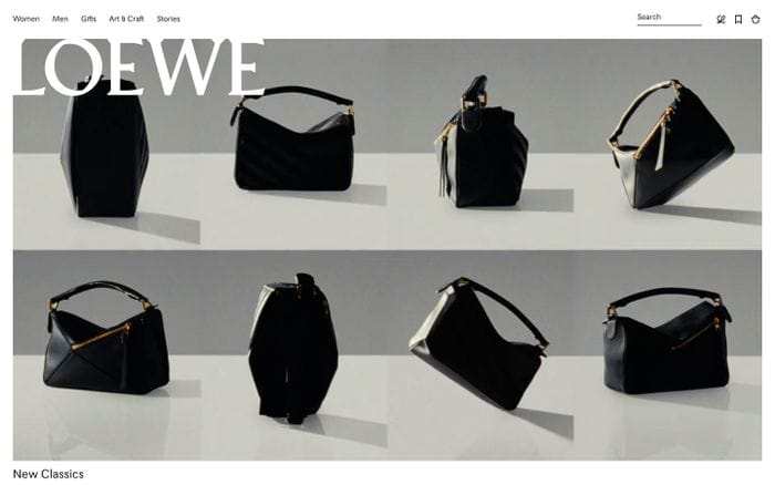 Loewe website preview