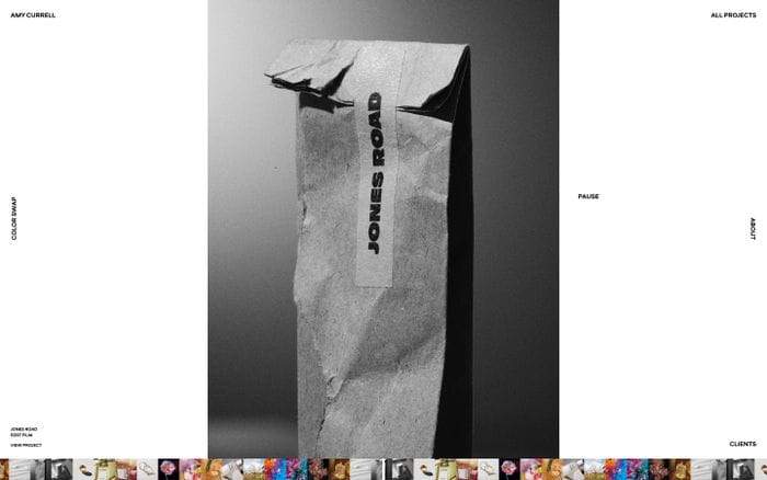 Amy Currell website preview