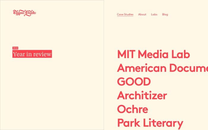 Type/Code | Strategy, Design, & Development website preview